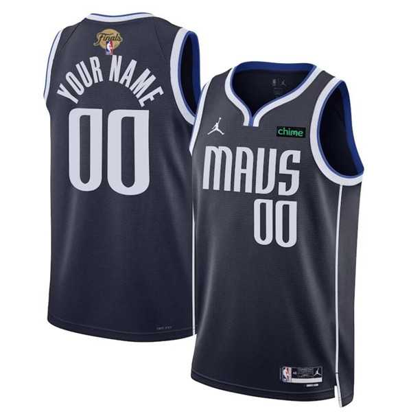 Mens Dallas Mavericks Active Player Custom Navy 2024 Finals Statement Edition Stitched Basketball Jersey->customized nba jersey->Custom Jersey